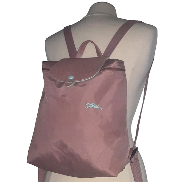 Longchamp Handbags - Longchamp "Tiffany Trim , Le Pilage 1498 Dusty Pink " backpack